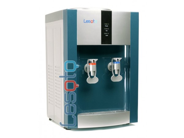 Кулер для воды настольный с электронным охлаждением LESOTO 16 TD/E blue-silver